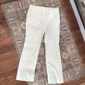 Cream Straight-Leg Pants